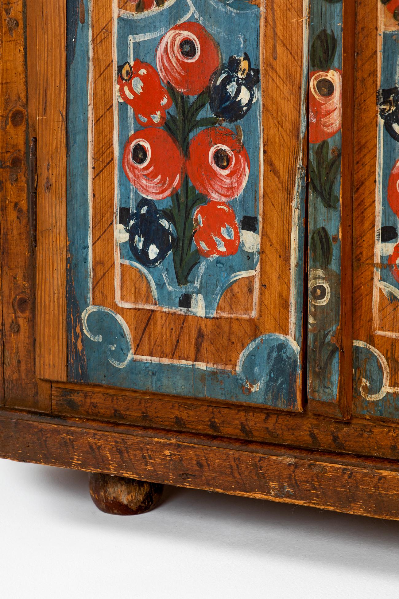 Eastern European Folk Art Marriage Cupboard 9