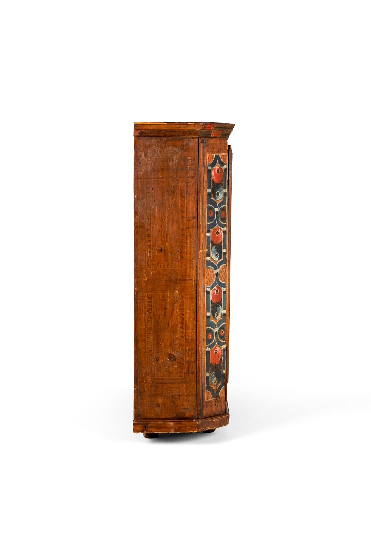 Eastern European Folk Art Marriage Cupboard In Good Condition In Faversham, GB