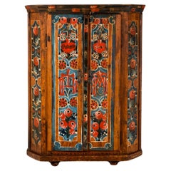 Eastern European Folk Art Marriage Cupboard