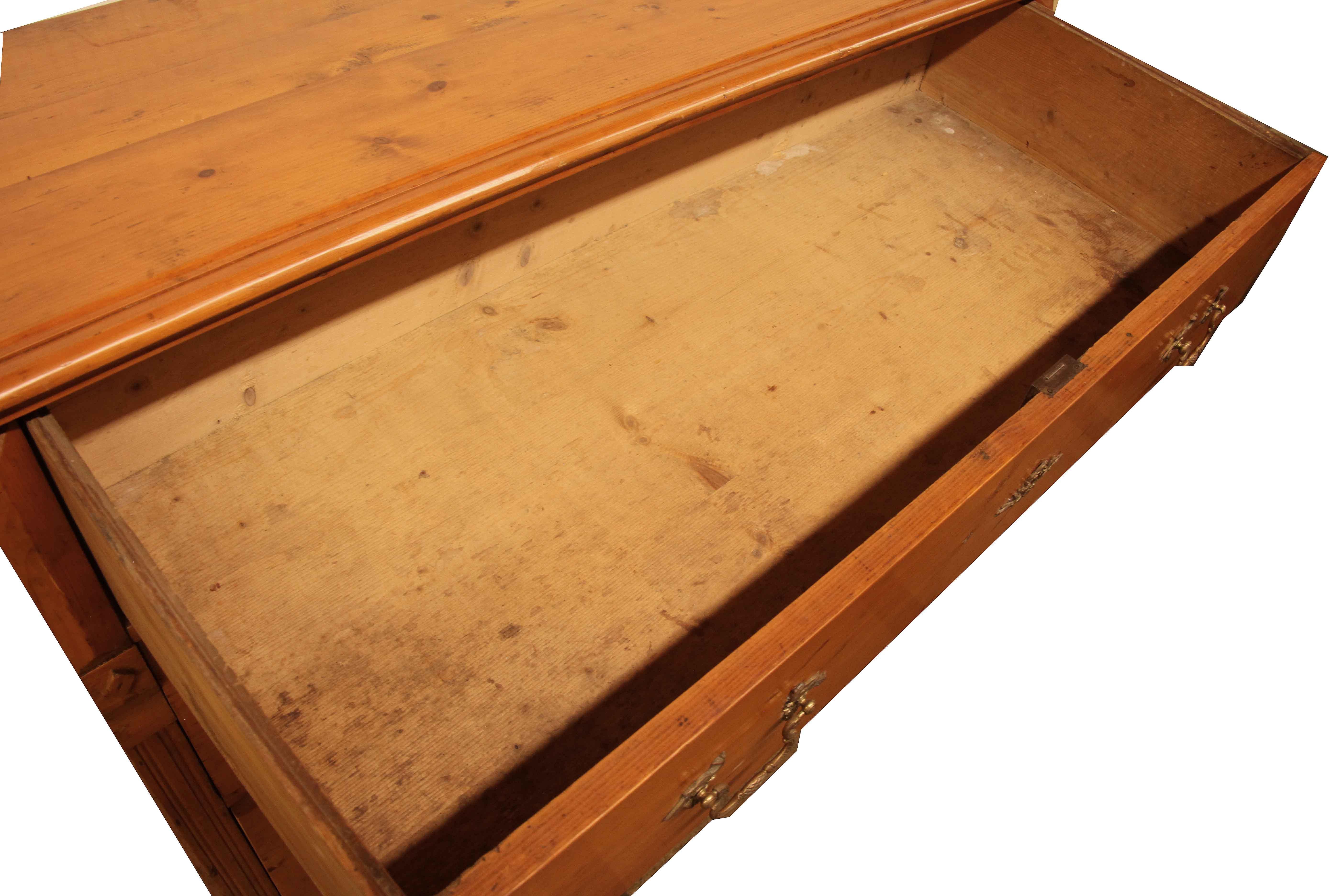 Mid-19th Century Eastern European Pine Chest For Sale