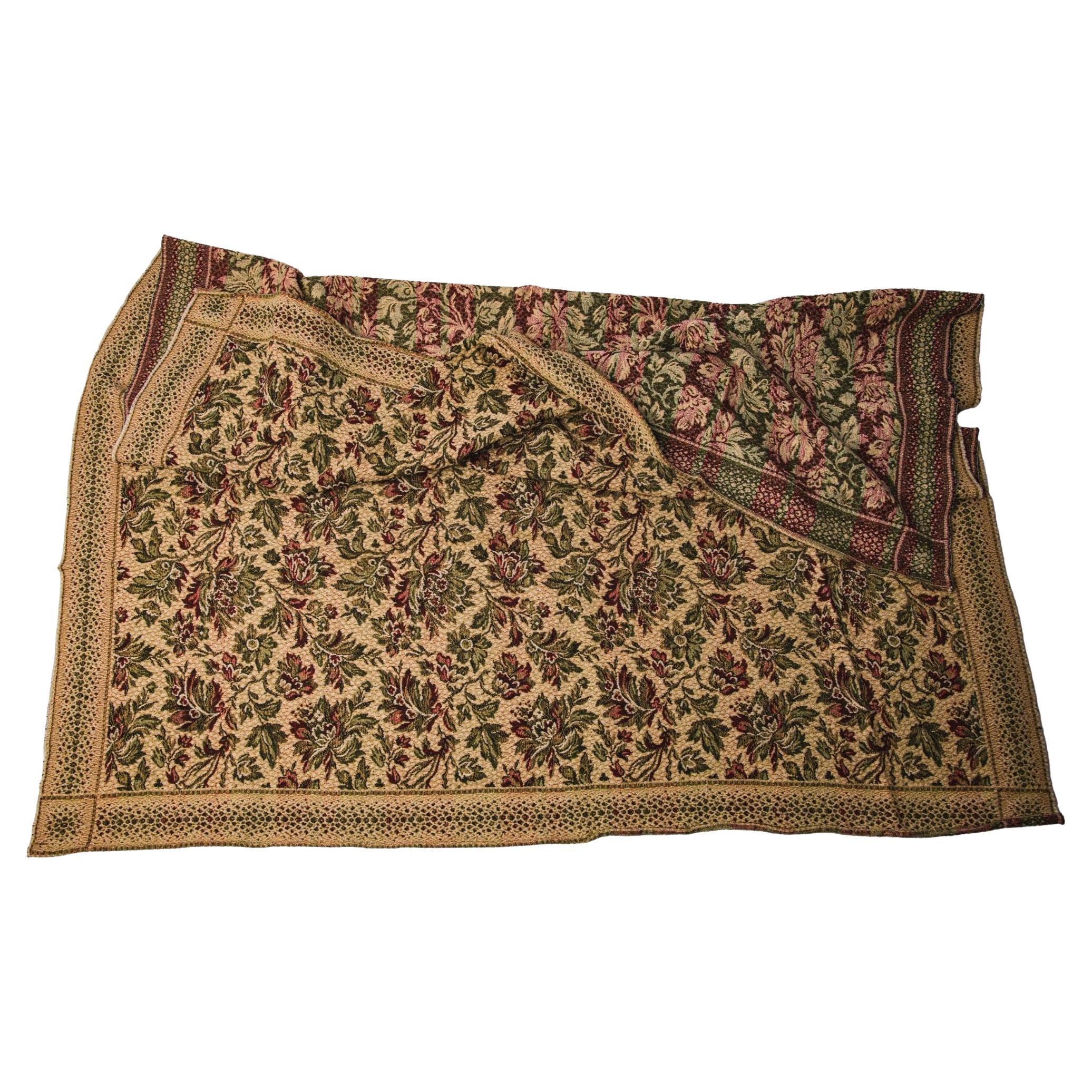 Eastern European Vintage Textile Tapestry Bedspread, Multicolor, 1950s