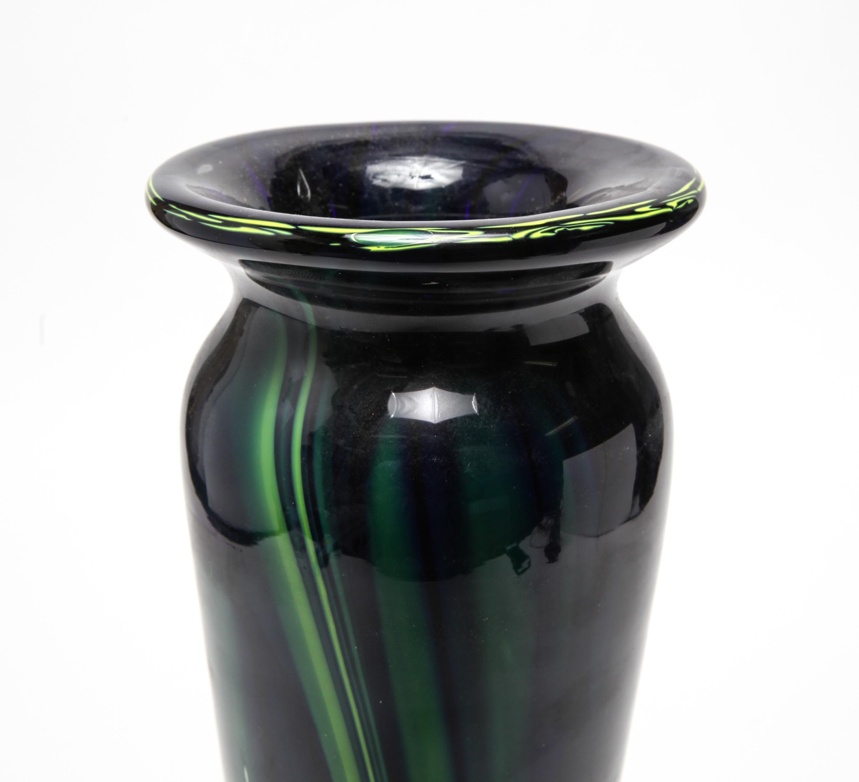 Eastern Modern Art Glass Tall Vase at 1stDibs eastern glass vase