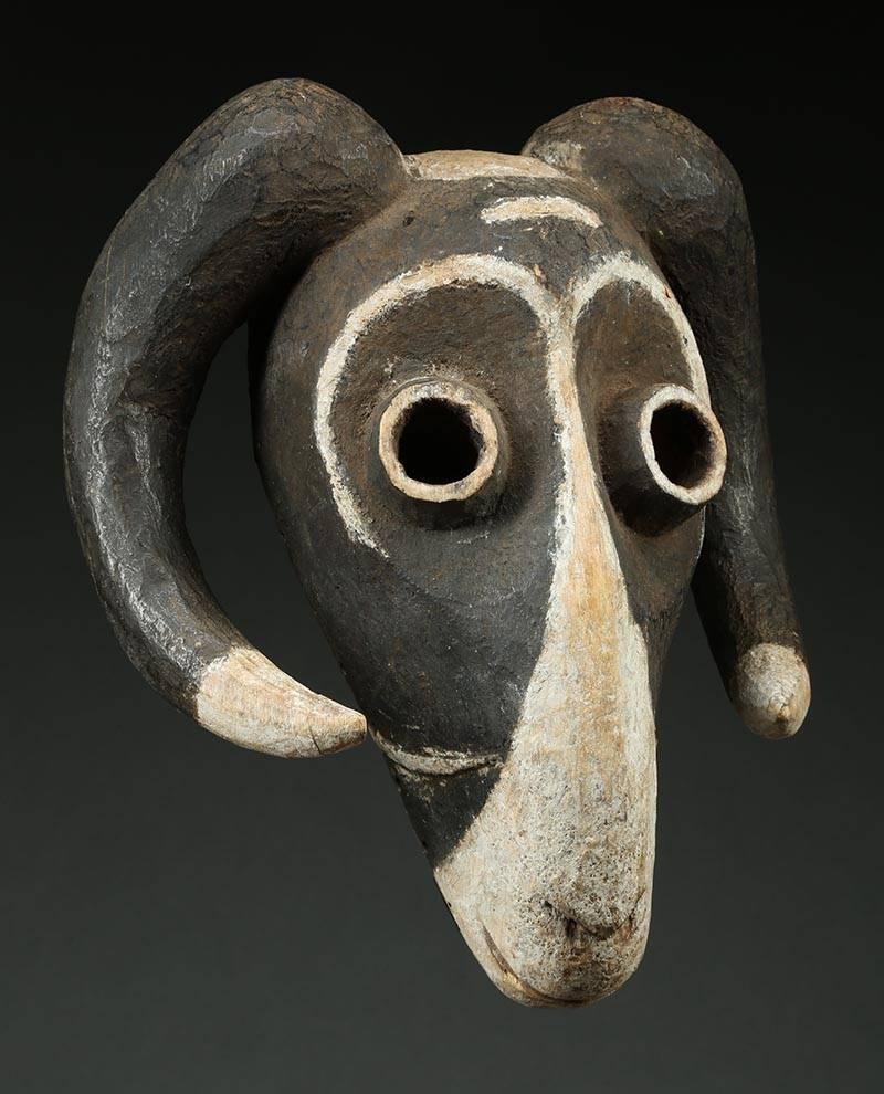 Congolese Eastern Pende Tribal Ram Mask, Congo, 'DRC'