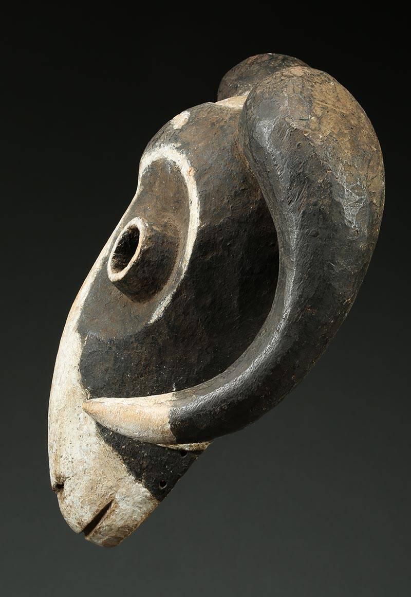 20th Century Eastern Pende Tribal Ram Mask, Congo, 'DRC'