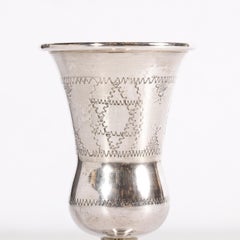 Eastern Sterling Company .925 Sterling Silver Vermeil Kiddush Goblet Cup