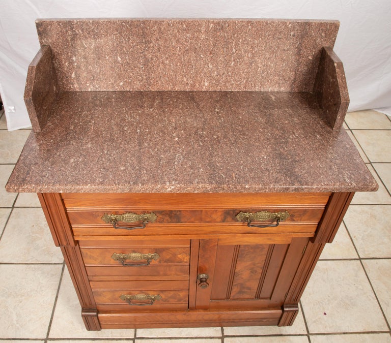 Eastlake Blush MarbleTop Wash Stand at 1stDibs