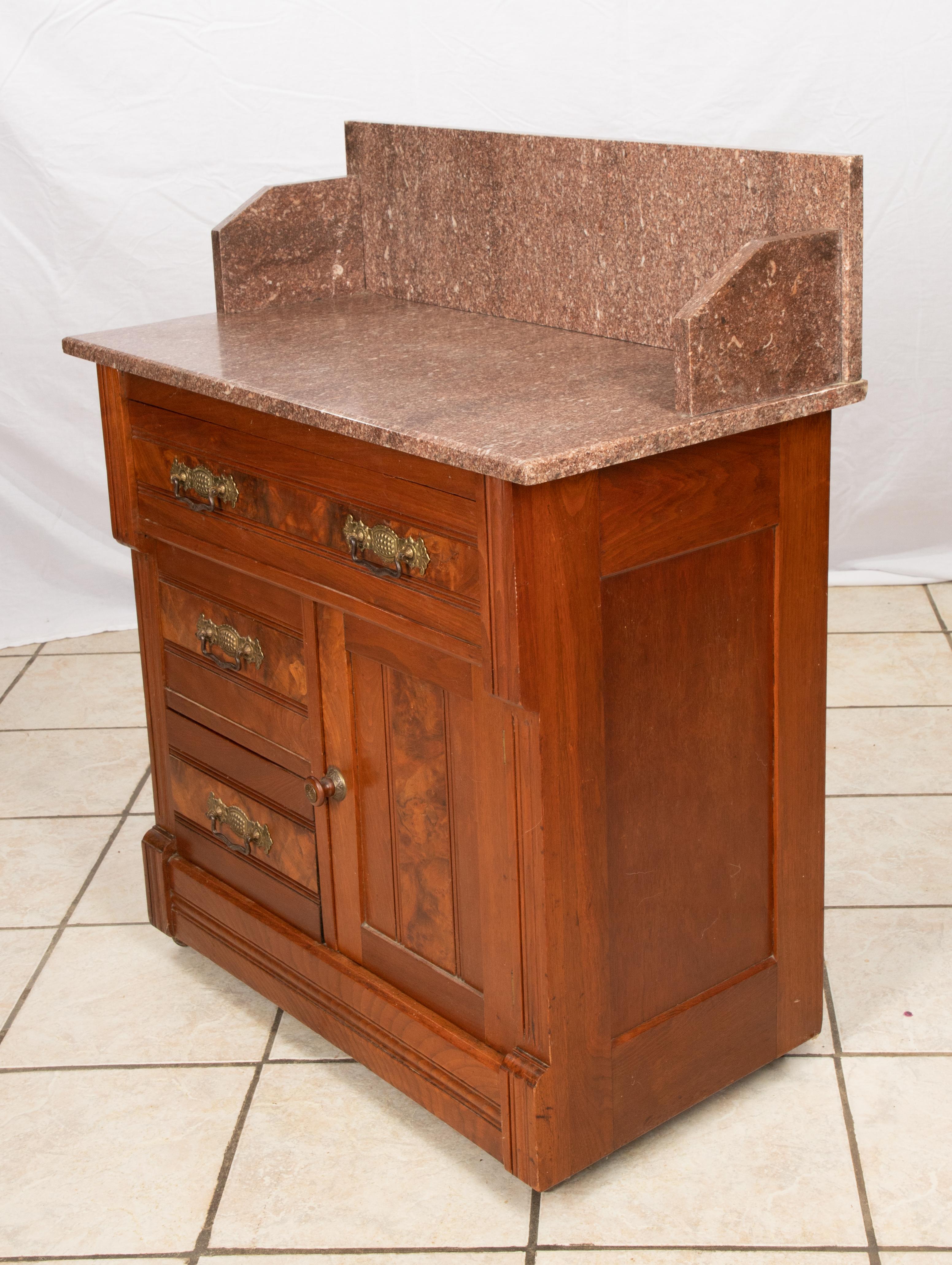 antique wash stand marble top