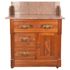 Eastlake Blush Marble-Top Wash Stand