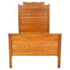 Eastlake Carved Twin Bed