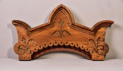 Eastlake Carved Walnut Over Mantel Piece