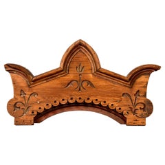 Eastlake Carved Walnut Over Mantel Piece