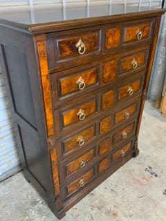 Eastlake Lock Side Walnut Chest of Drawers
