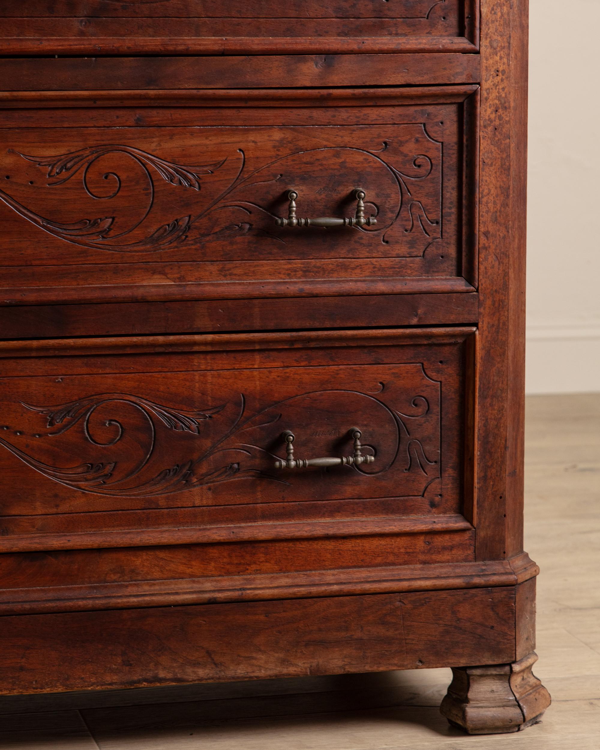 Commode à 4 tiroirs à dessus en marbre Eastlake, 19e siècle en vente 2