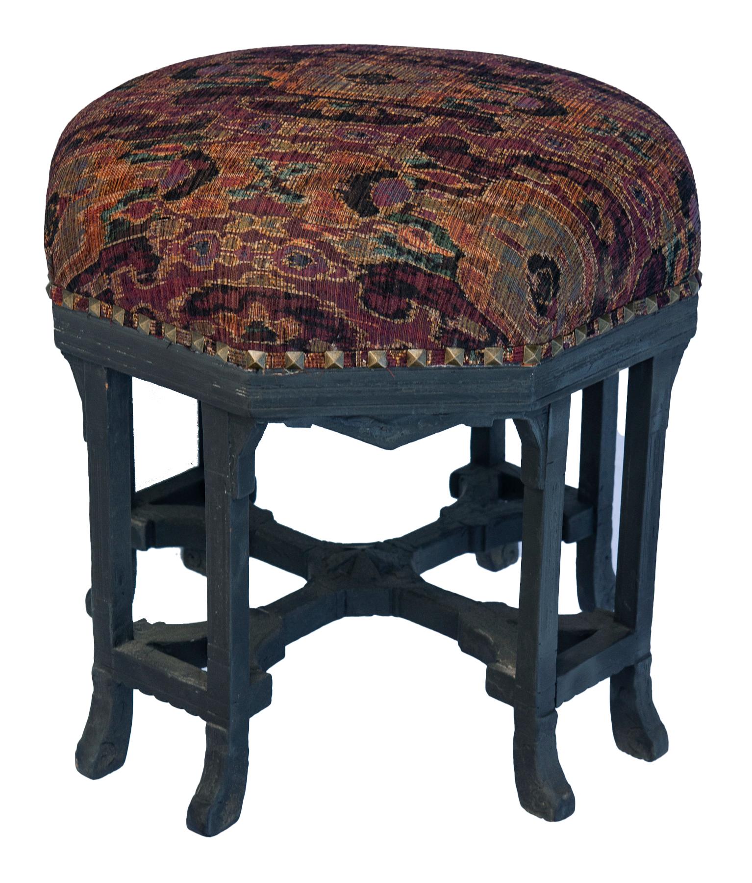 Tabouret/Ottoman octogonal victorien Eastlake en vente 3