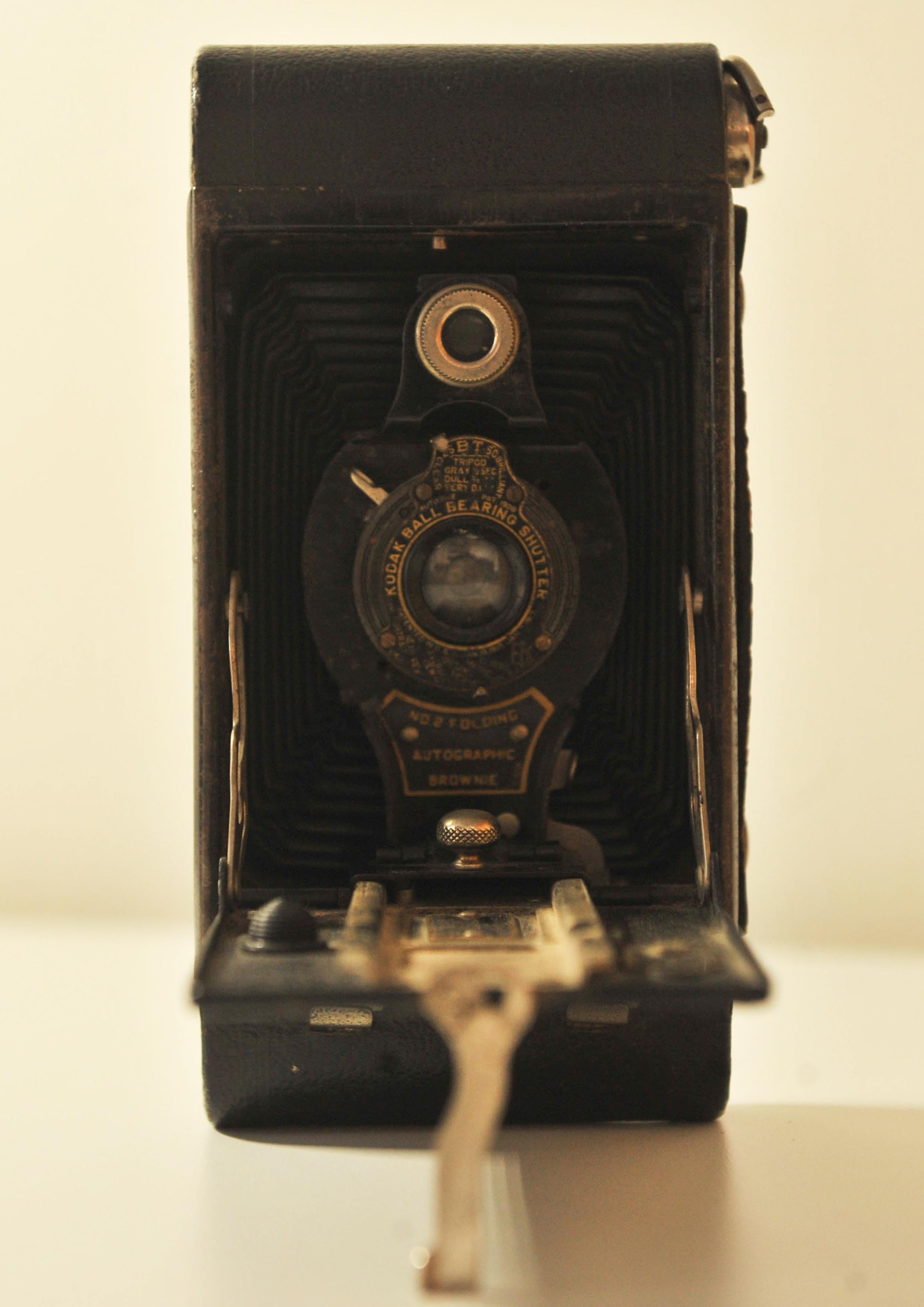 Eastman Kodak Co. Nr. 1 Tasche Kodak Jr. 120 Rollfilm, klappbar unter der Kamera 1910  im Angebot 3
