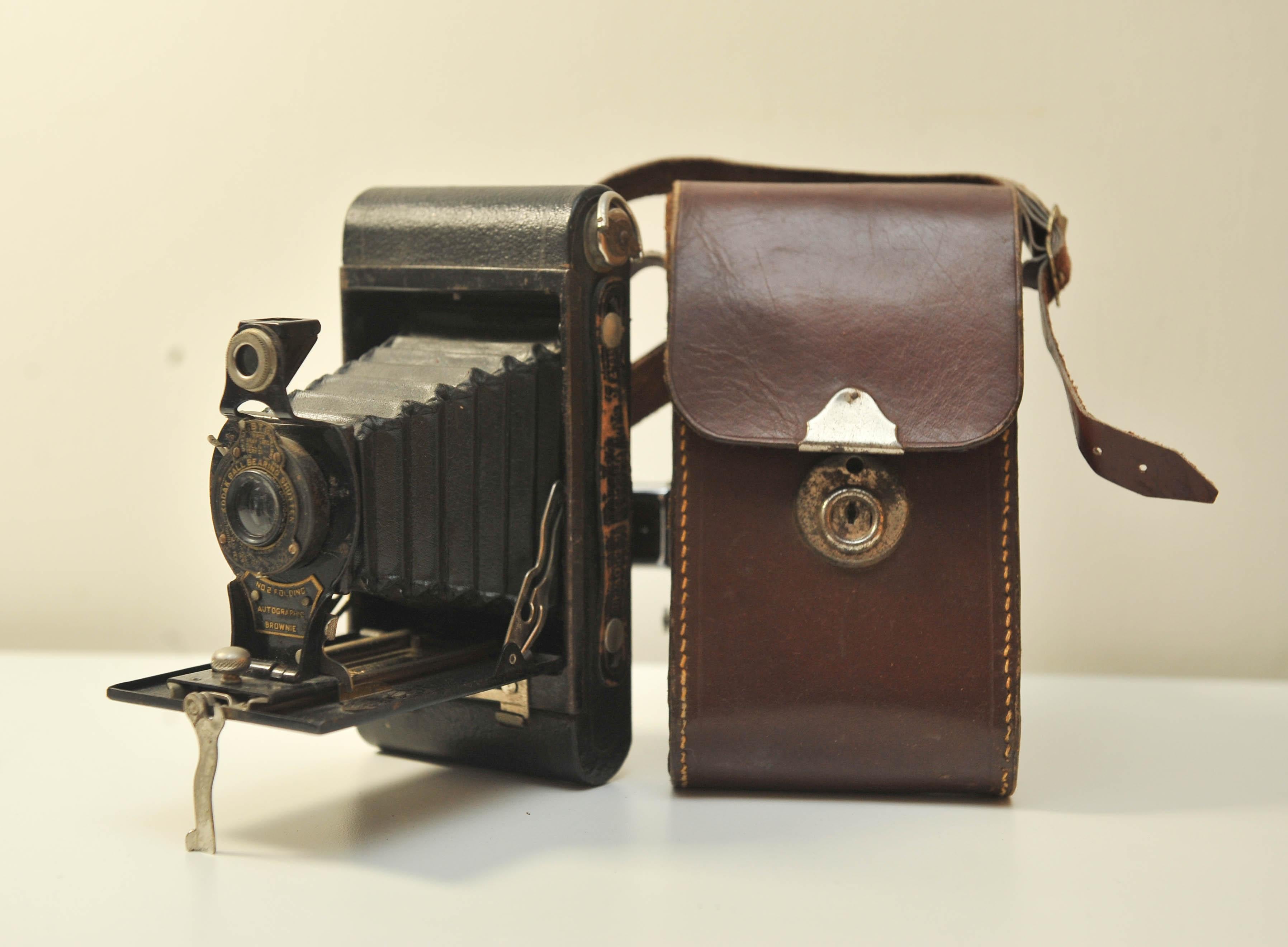 Américain Eastman Kodak Co No. 1 Pocket Kodak Jr. 120 Roll Film Folding Below Camera 1910  en vente
