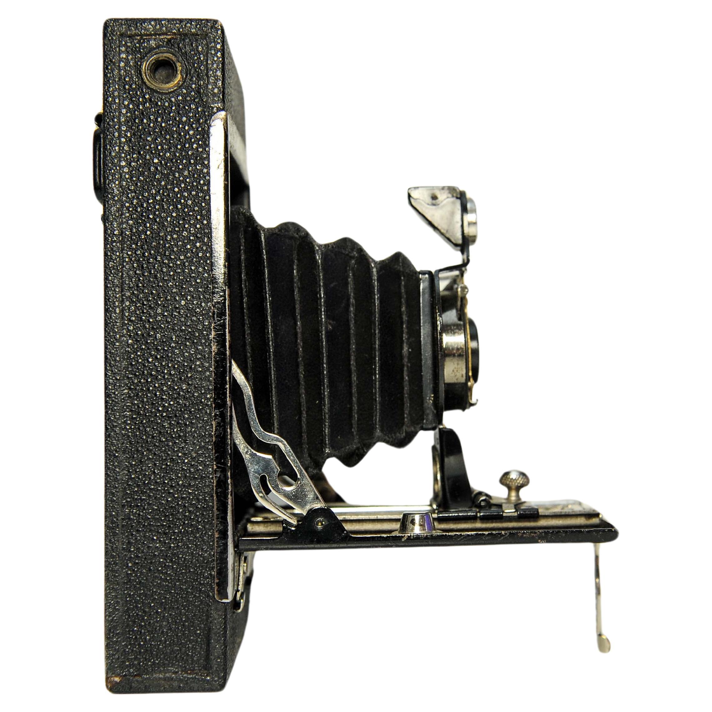 Métal Eastman Kodak Co No. 2 Folding Autographic Brownie Folding Below Camera Eastman