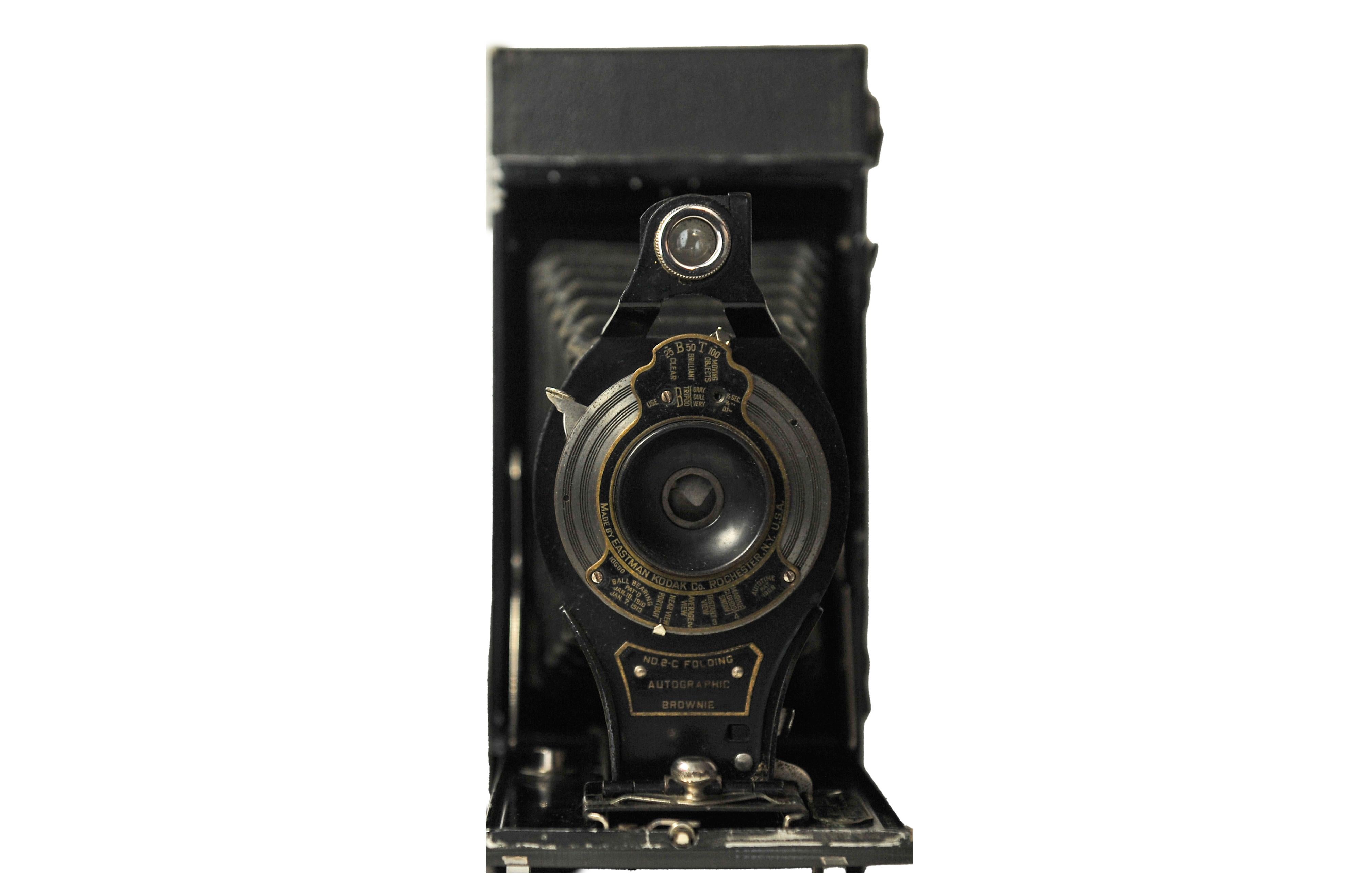Eastman Kodak Co No. 2C Folding Autographic Brownie Folding Below Camera État moyen - En vente à High Wycombe, GB