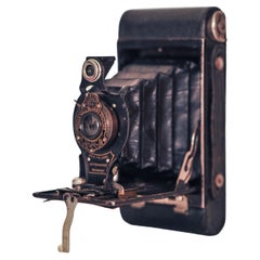 Antique Eastman Kodak No 2 Folding Autographic Brownie Camera 120 Rollfilm Camera