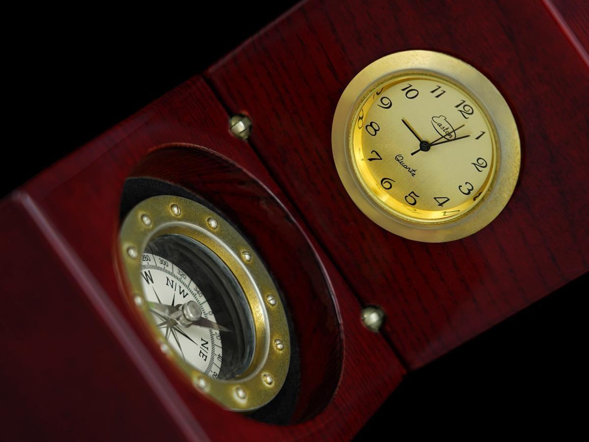 Reloj y Brújula Easton en caja de madera - Propiedad y uso de Jerry Lewis en venta 2