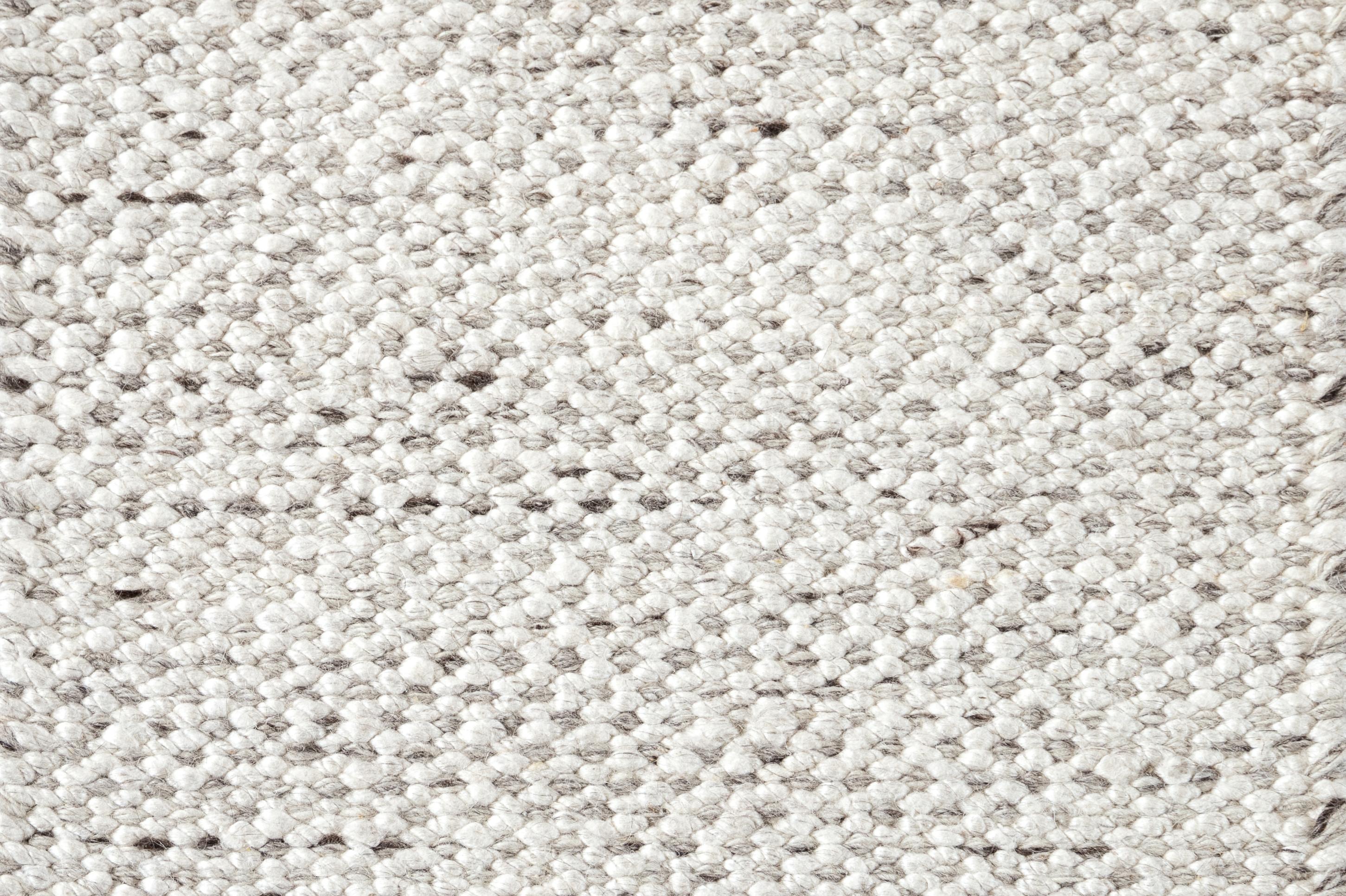 Easton Collection Handgewebte Wolle Texturierter Teppich nach Maß (Handgeknüpft) im Angebot