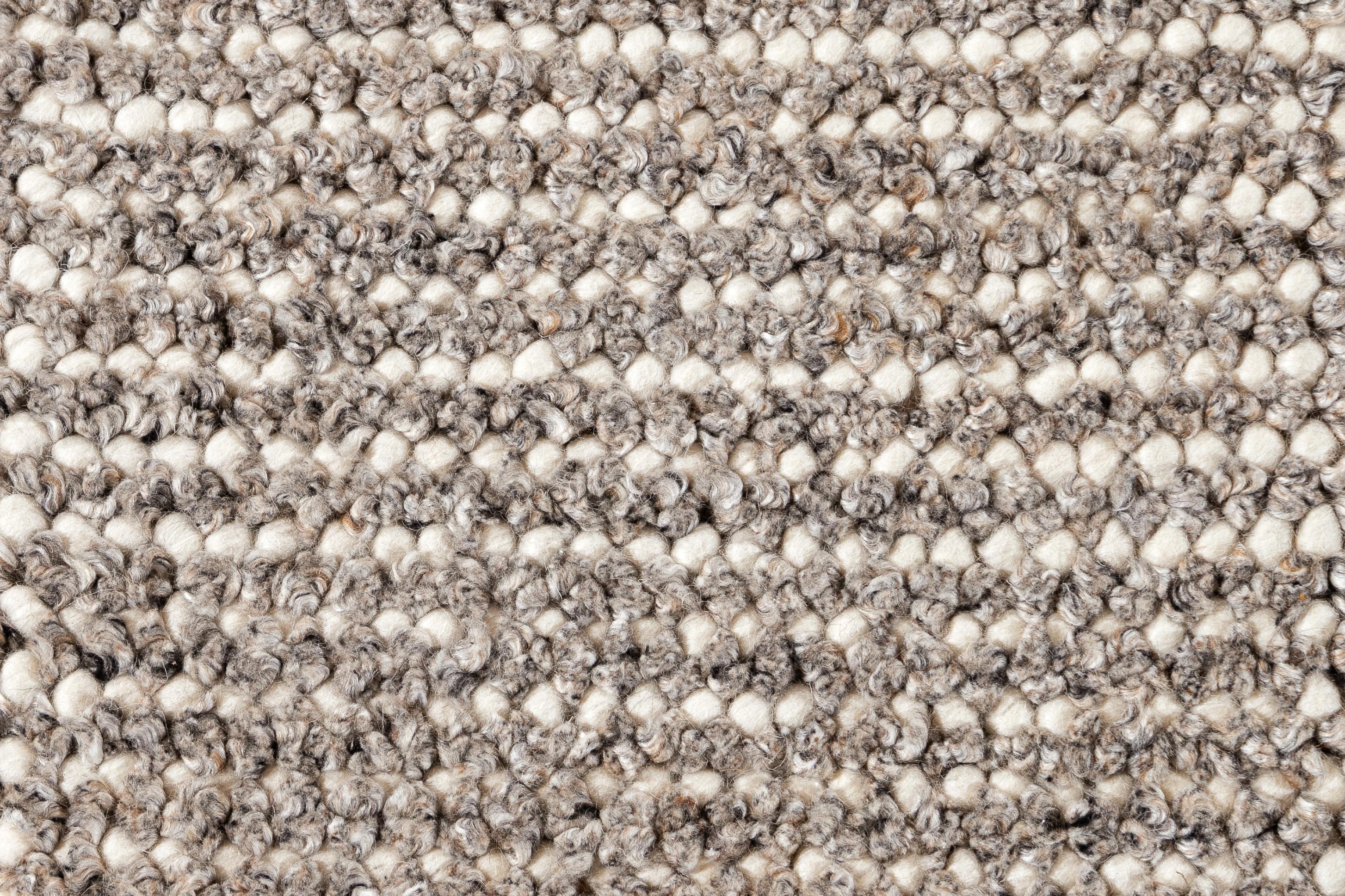 Hand-Knotted Easton Collection Handwoven Wool Textured Custom Rug For Sale