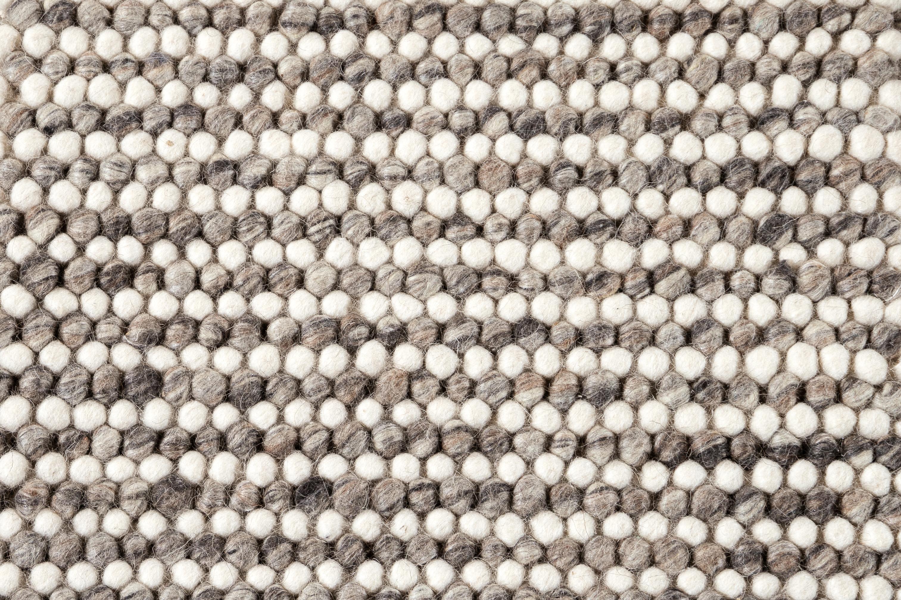 Hand-Knotted Easton Collection Handwoven Wool Textured Custom Rug For Sale