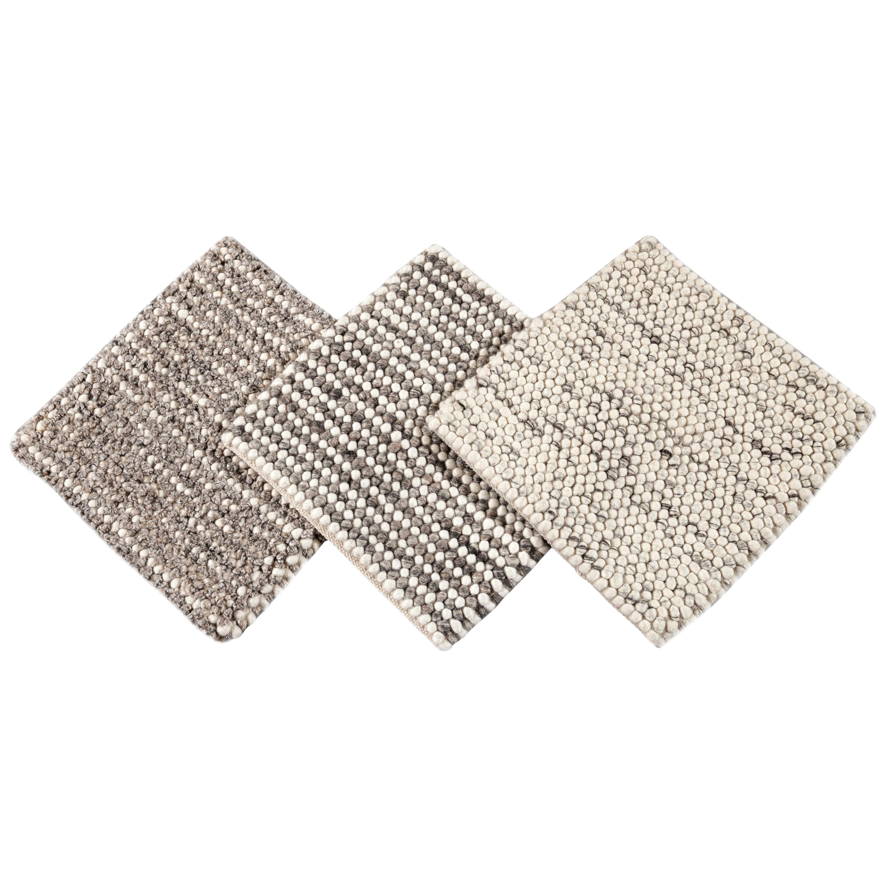 Easton Kollektion Handgewebter strukturierter Teppich aus Wolle