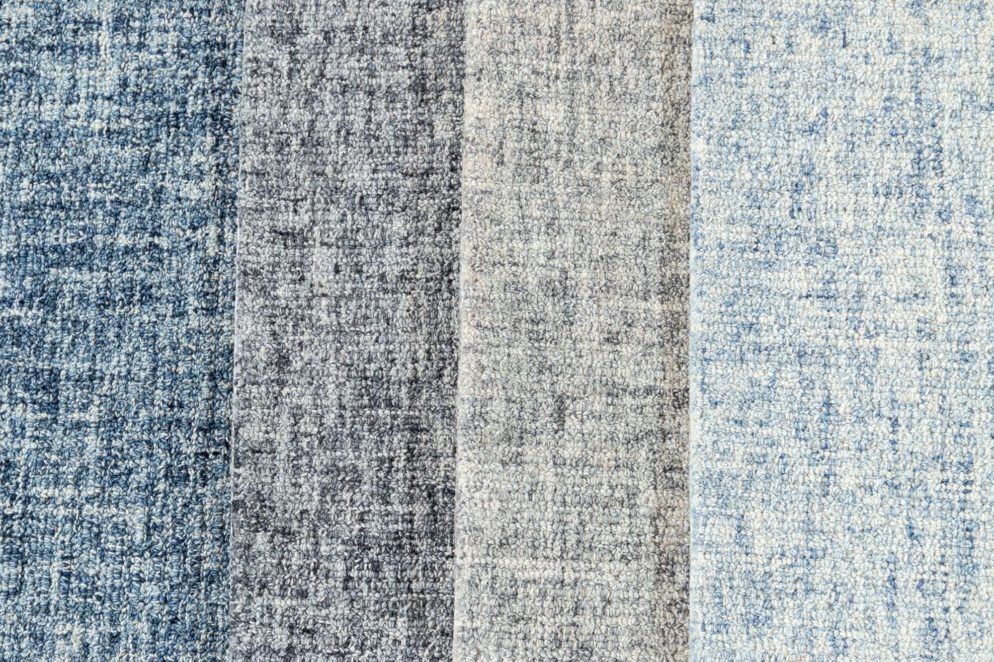 Tufted wool custom rug. Custom sizes and colors made-to-order.
 
Collection: Easton 
Material: Wool 
Lead time: Approx. 15-20 weeks available 
Colors: 20+ shades and styles 
Made in India.
Price listed is for an 8' x 10' rug.