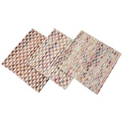 Easton Collection Woven Felt Textured Jaquard Wool Custom Rug