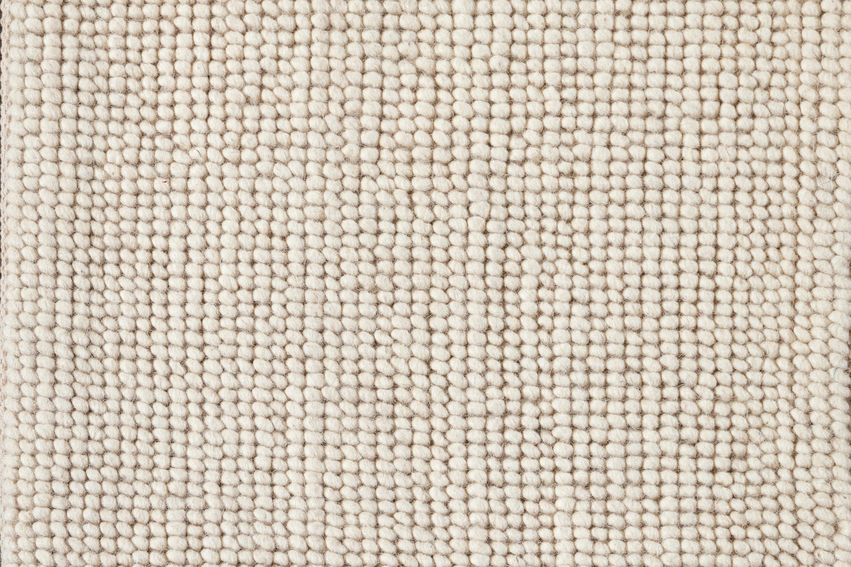 Easton Kollektion, gewebter, strukturierter Teppich aus Wolle (Indisch) im Angebot