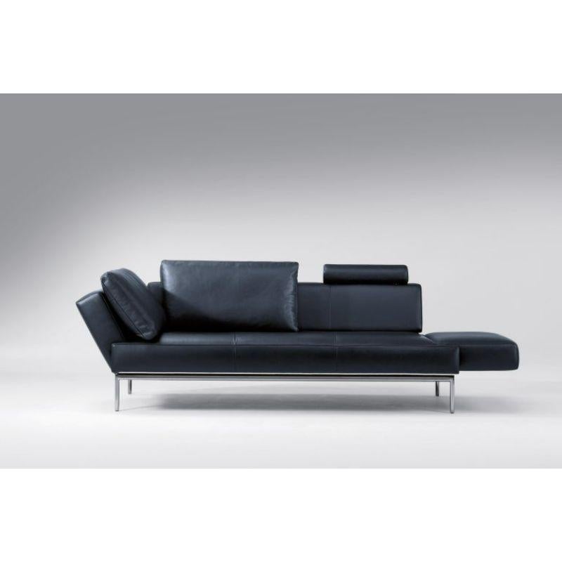Modern Easy Adjustable Leather Sofa by FSM For Sale