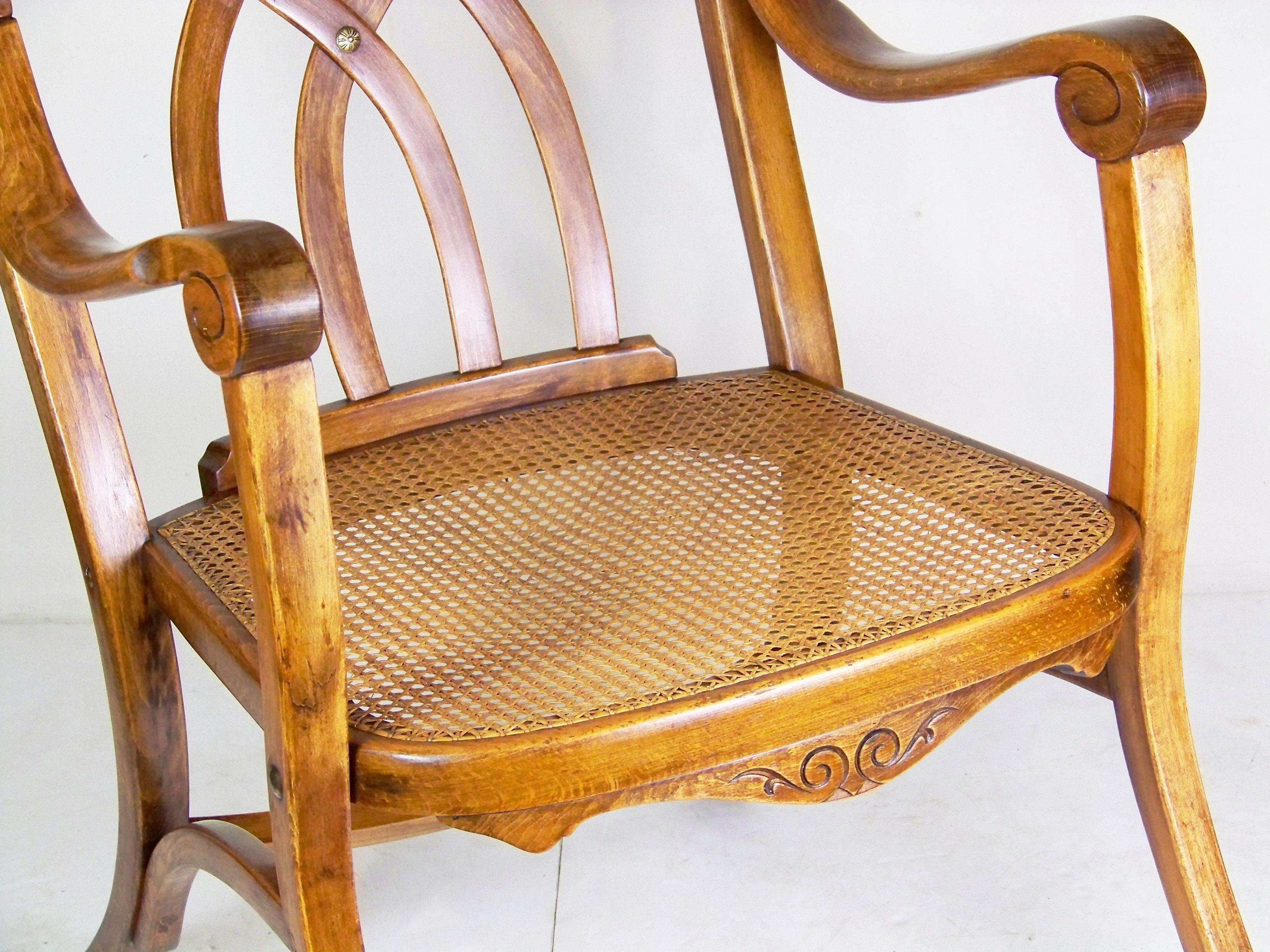 Belle Époque Easy armchair Thonet Nr.401, since 1901 For Sale