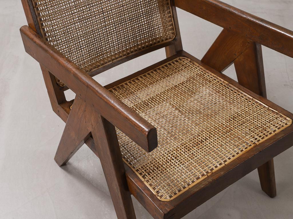 'Easy' Armchairs by Pierre Jeanneret: PJ-SI-29-A Chandigarh, India, 1950s In Good Condition In London, Charterhouse Square