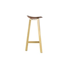 Easy Brass Bar Stool by Sollos