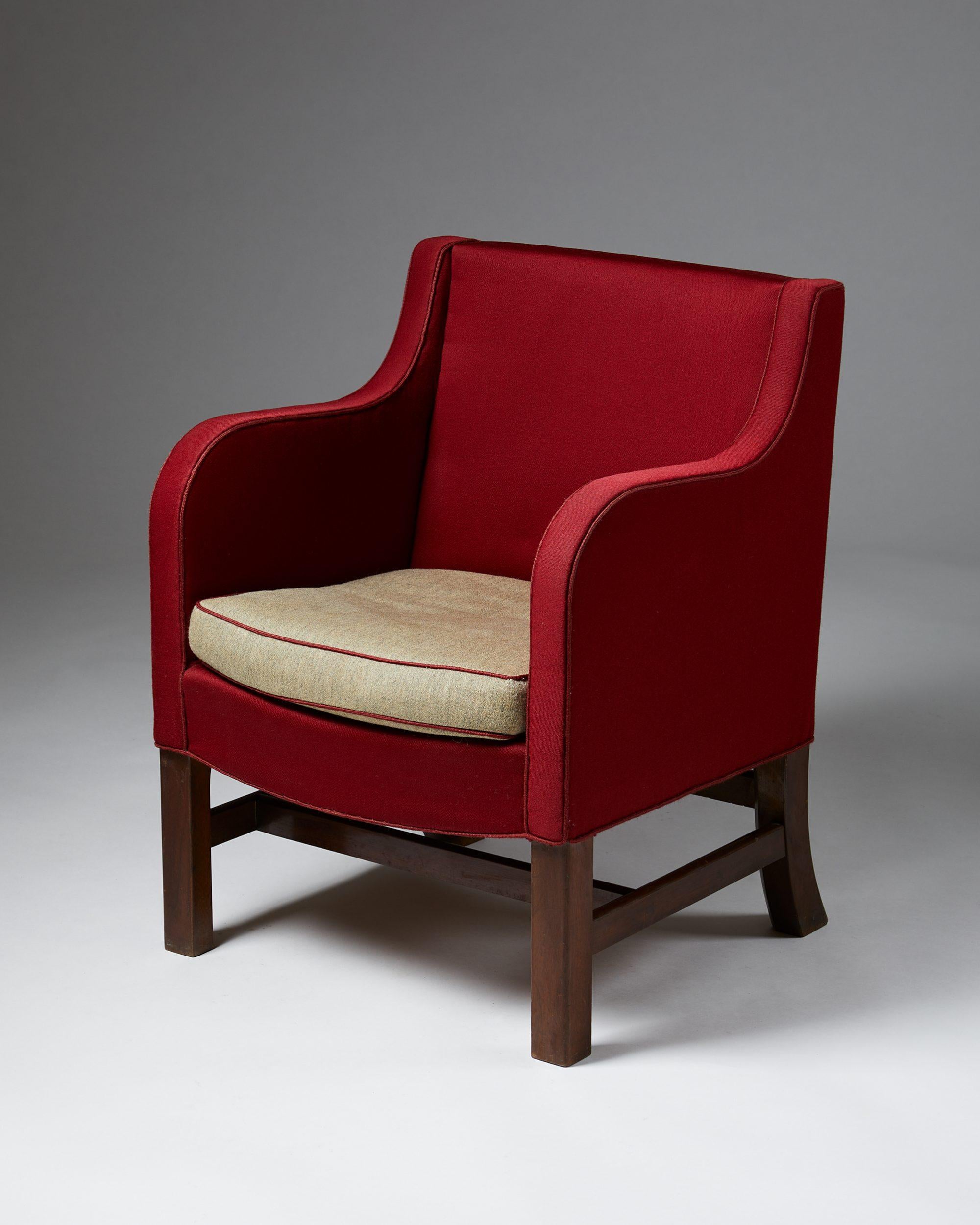 Mid-Century Modern Easy Chair, Anonymous, Denmark, 1930's