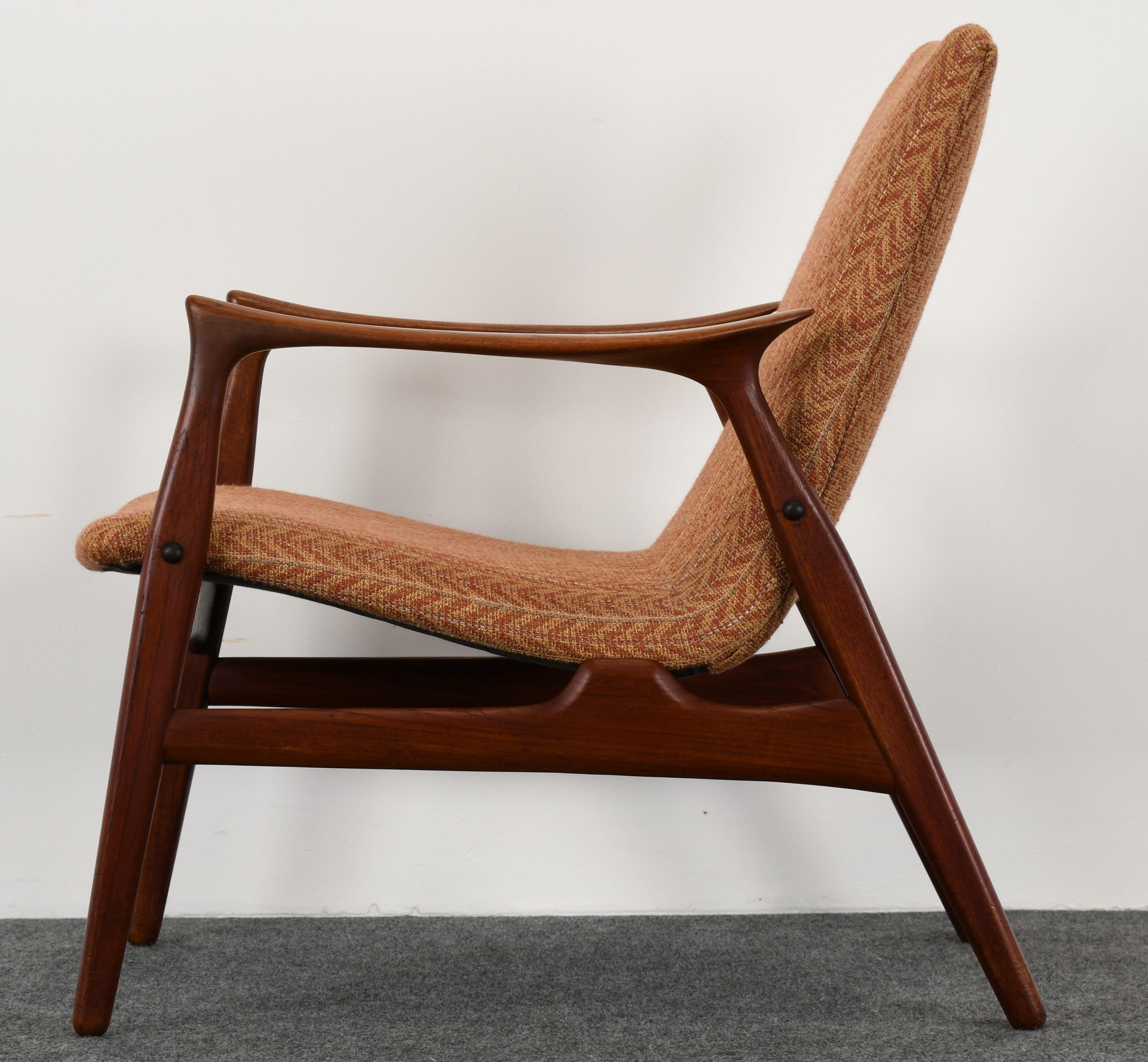 Easy Chair by Arne Hovmand-Olsen for Mogens Kold, 1958 In Good Condition In Hamburg, PA