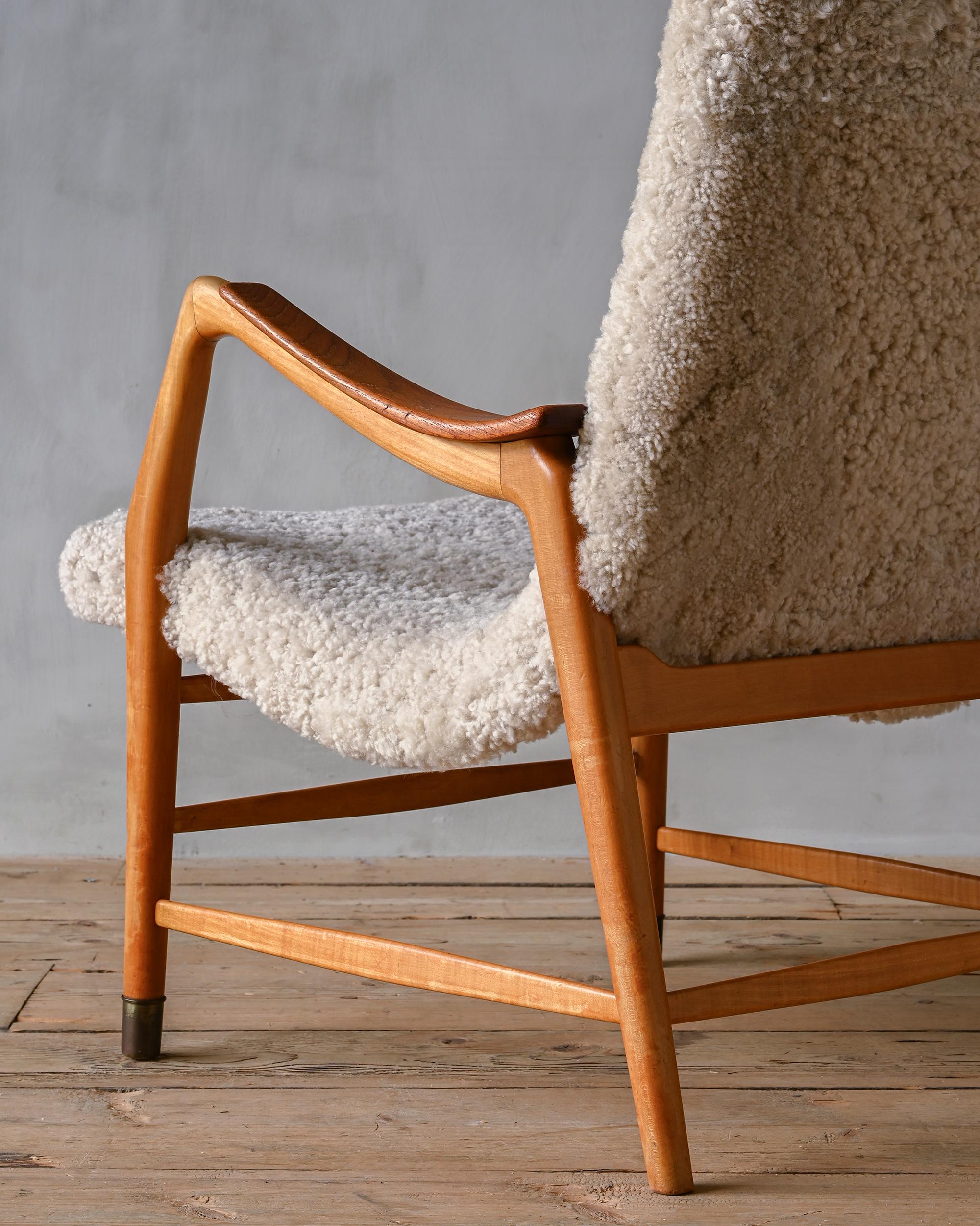 20th Century Easy Chair by Bertil Fridhagen for Bodafors, 1940s For Sale