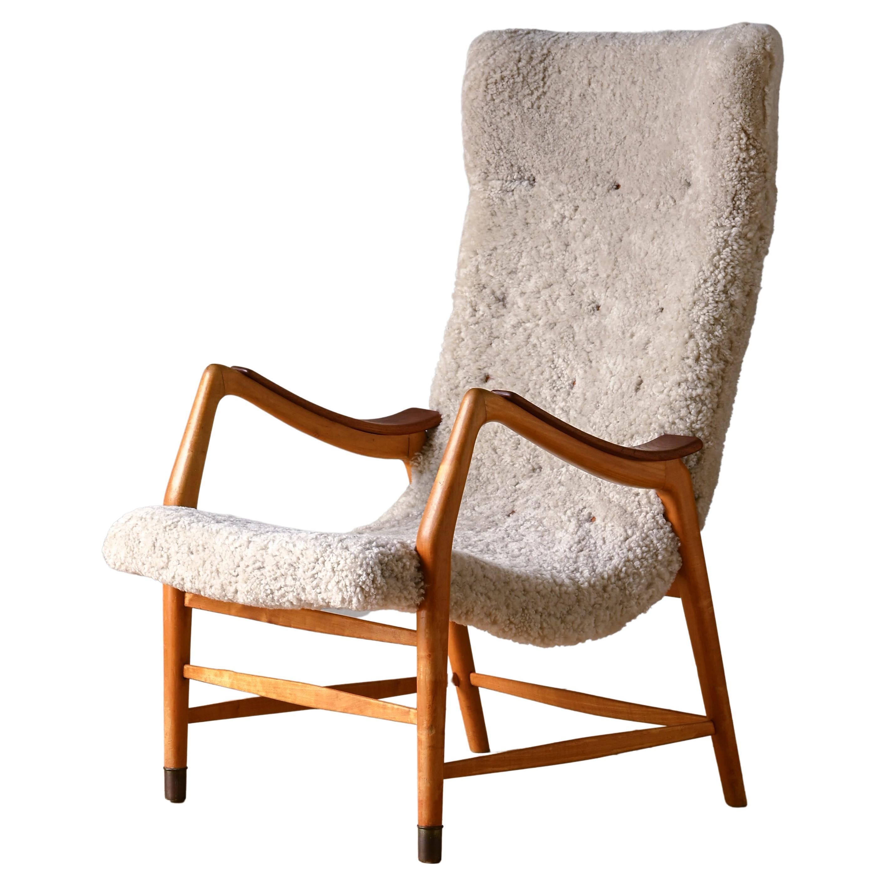 Easy Chair by Bertil Fridhagen for Bodafors, 1940s For Sale