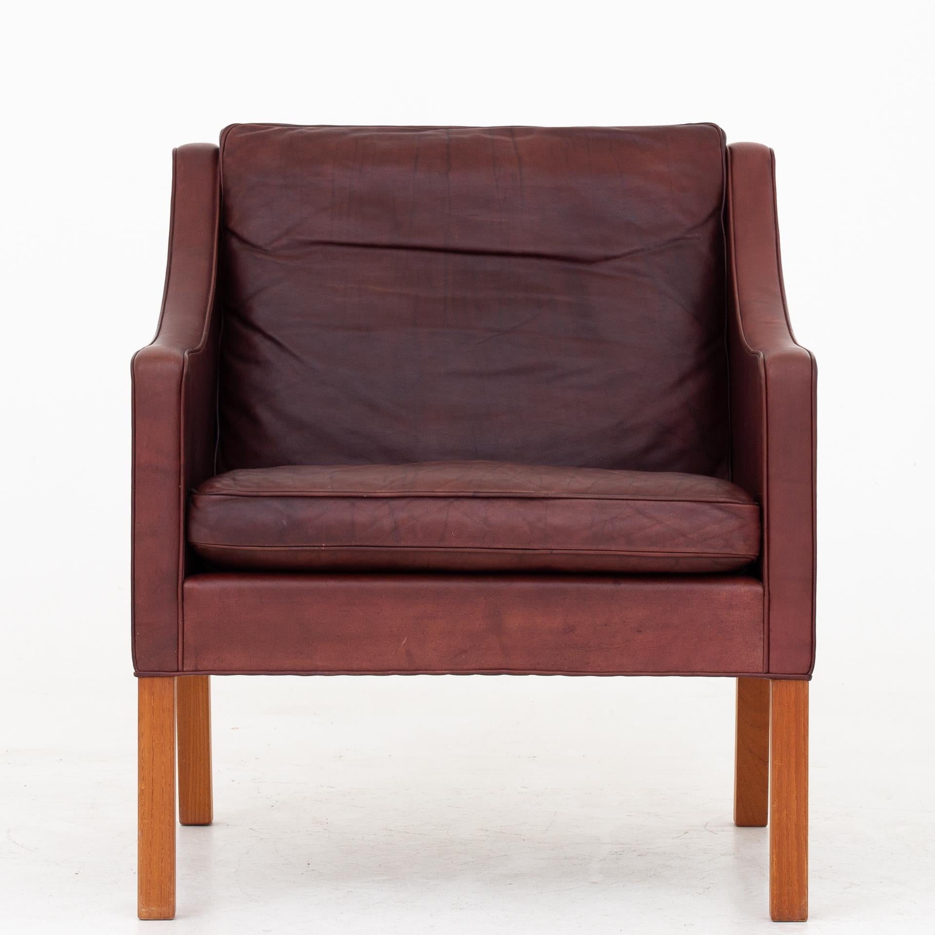 Leather Easy Chair by Børge Mogensen