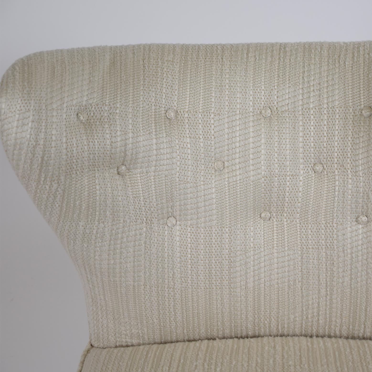 Fabric Easy Chair by Elias Svedberg 1940's For Sale