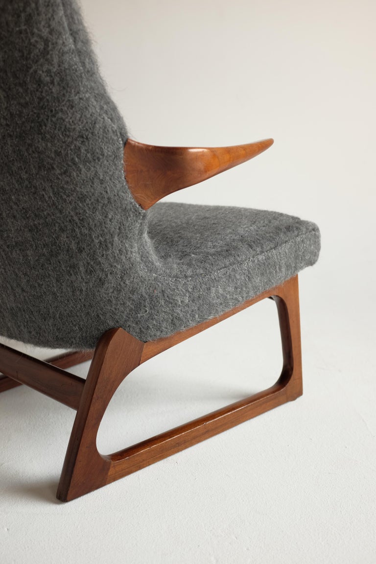 Fabric Easy Chair by Fredrik A. Kayser For Sale