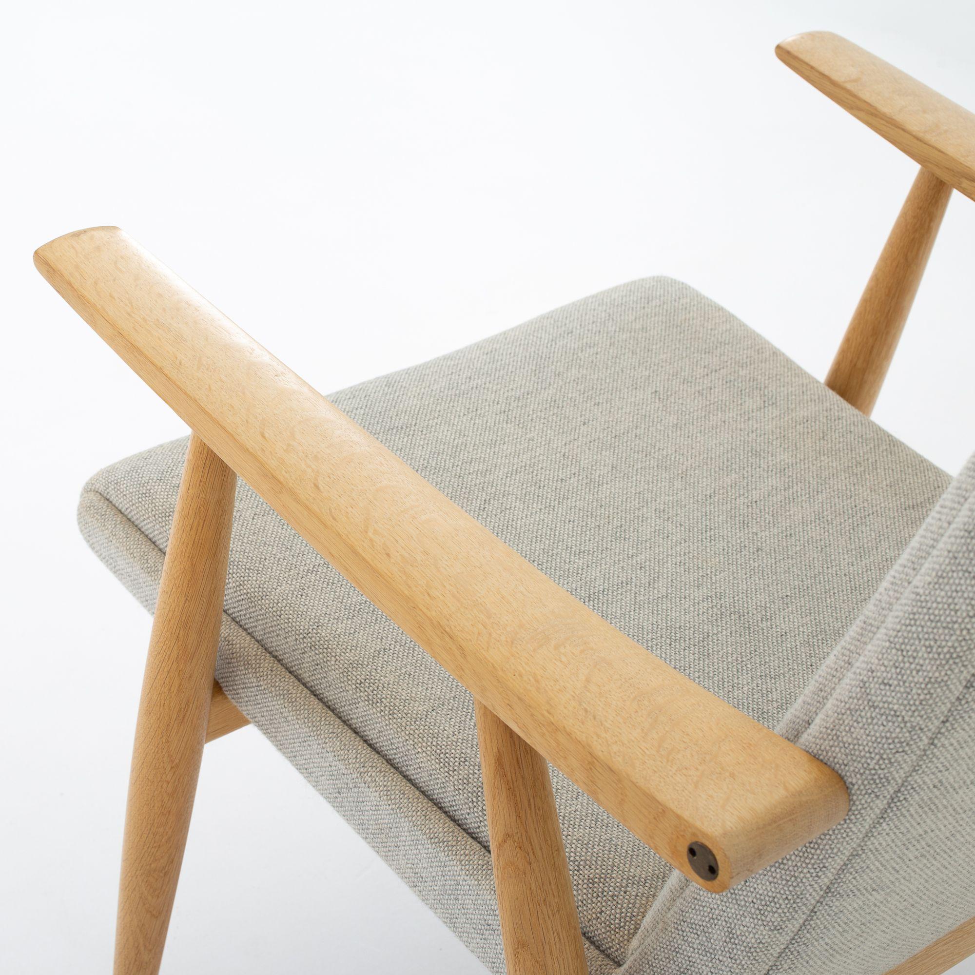 Wool Easy Chair by Hans J. Wegner