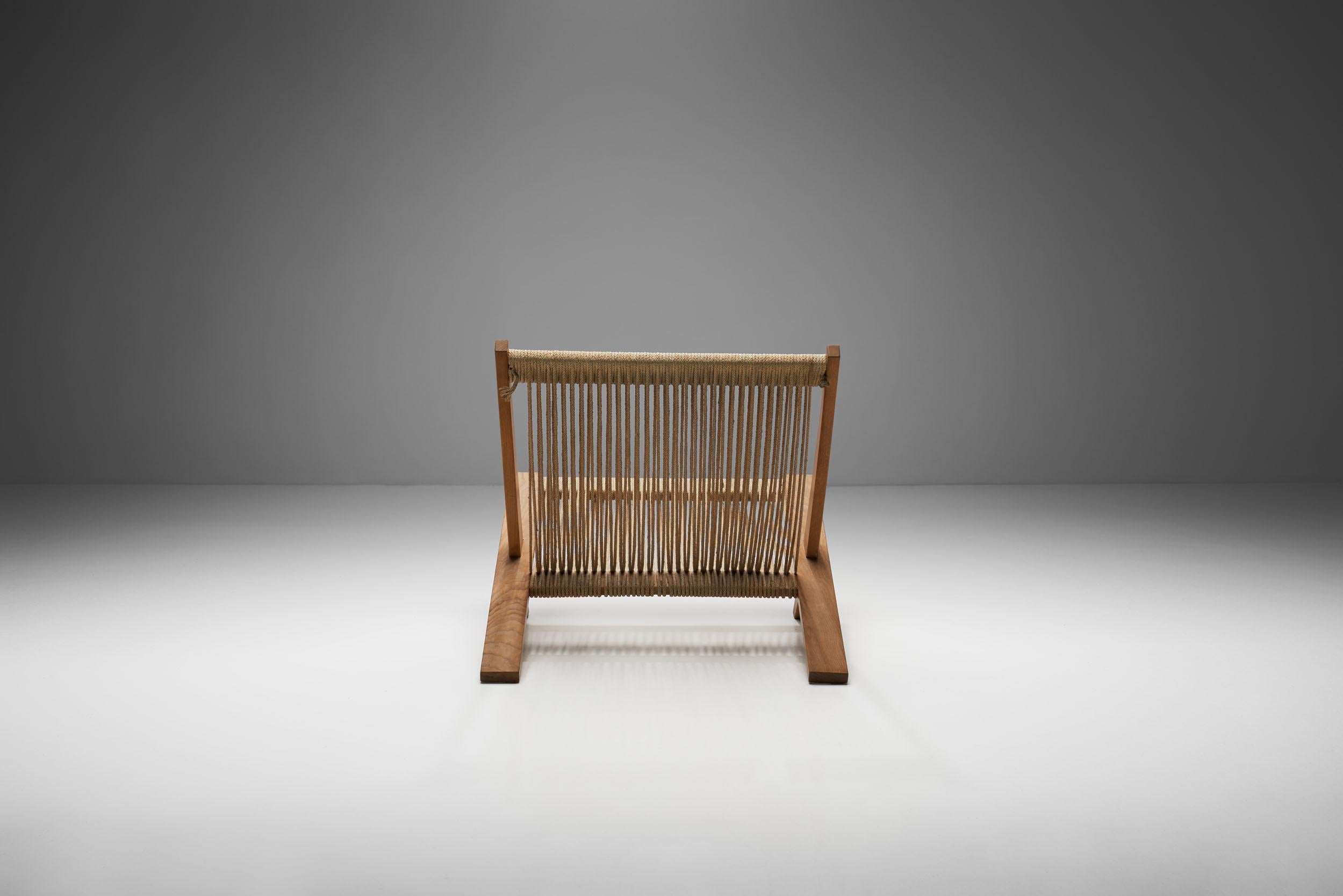 Danish Easy Chair by Jørgen Høj and Poul Kjærholm for Thorald Madsen, Denmark 1952 For Sale