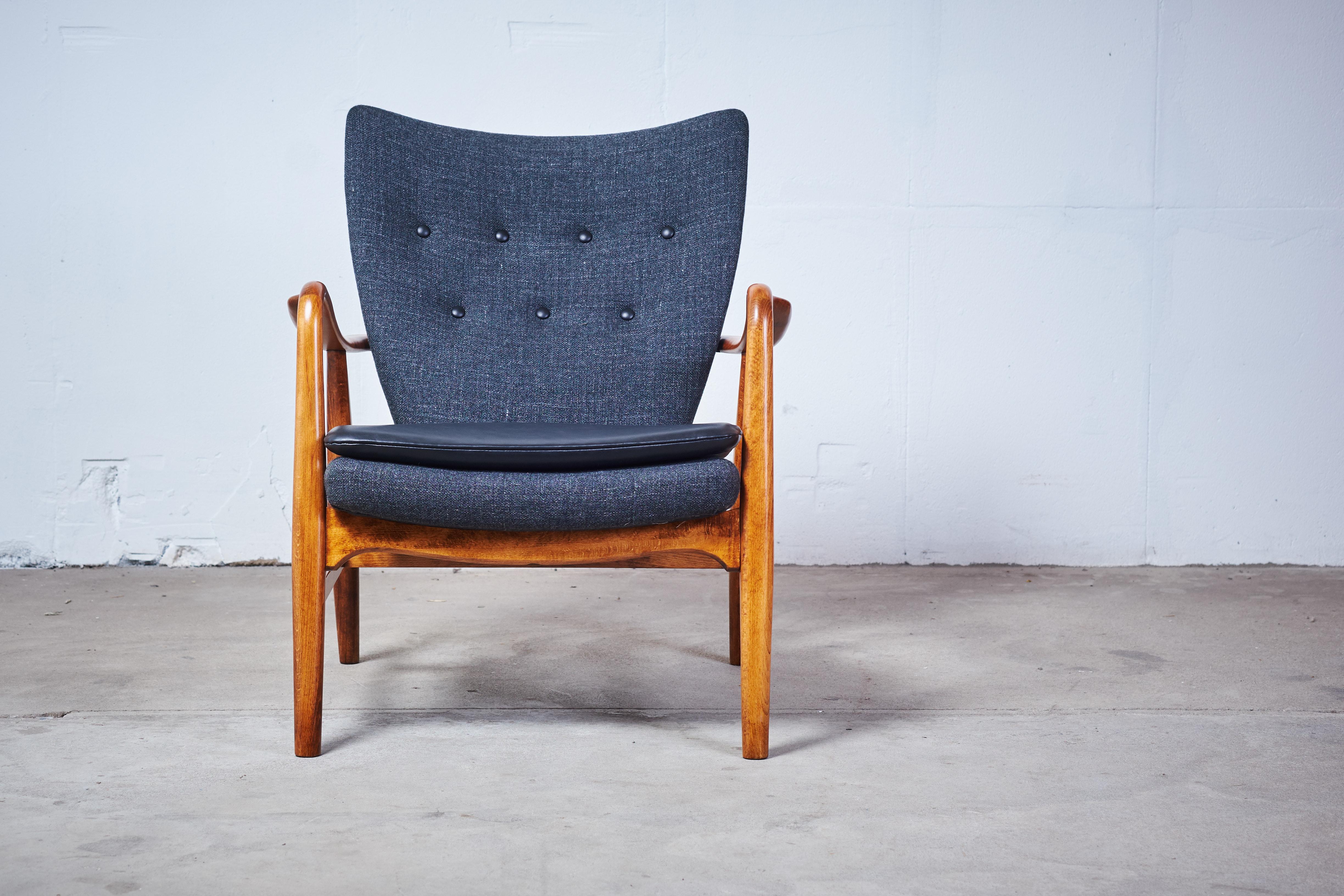 Danish Easy Chair by Madsen & Schübel, 1950s For Sale