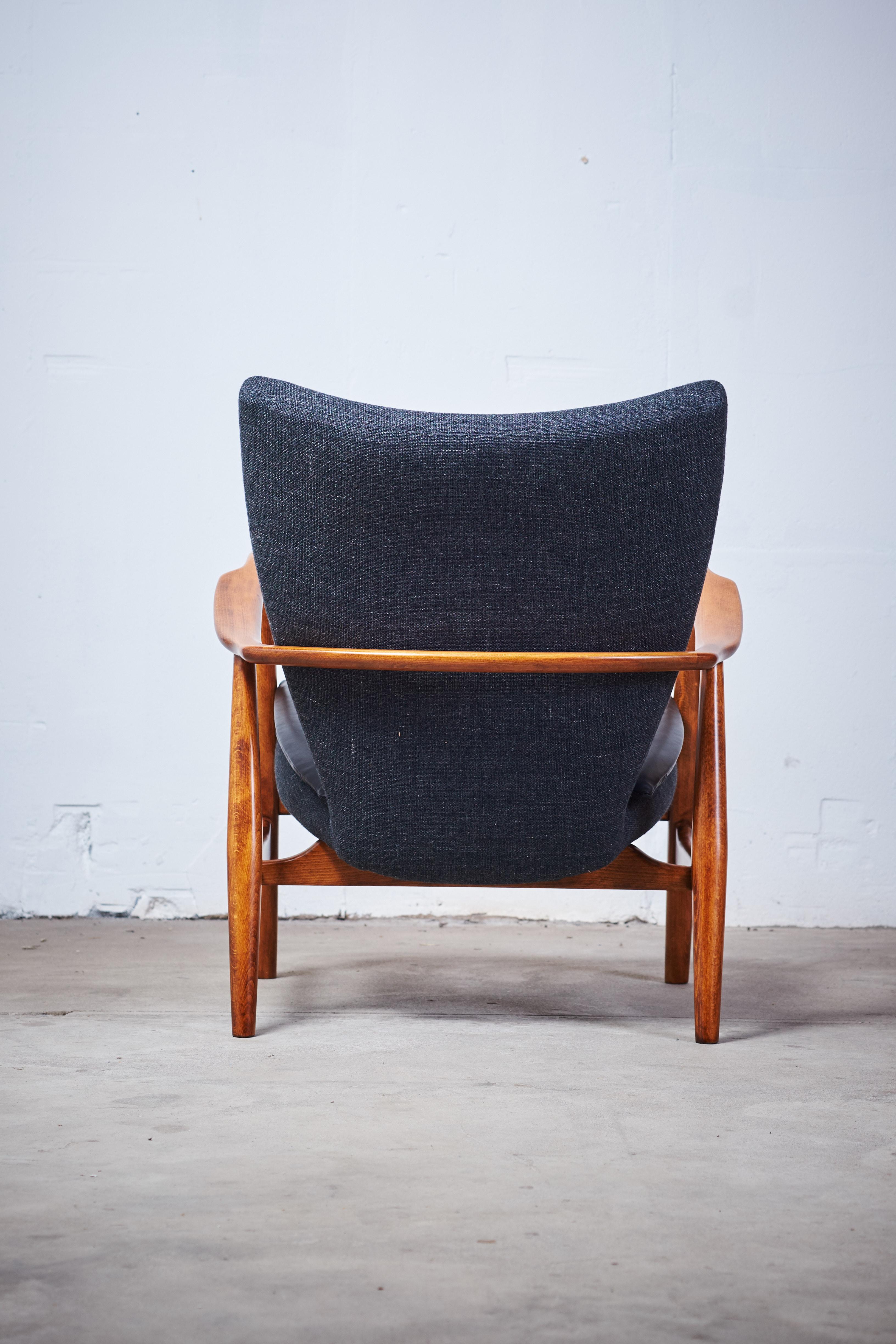 Leather Easy Chair by Madsen & Schübel, 1950s For Sale
