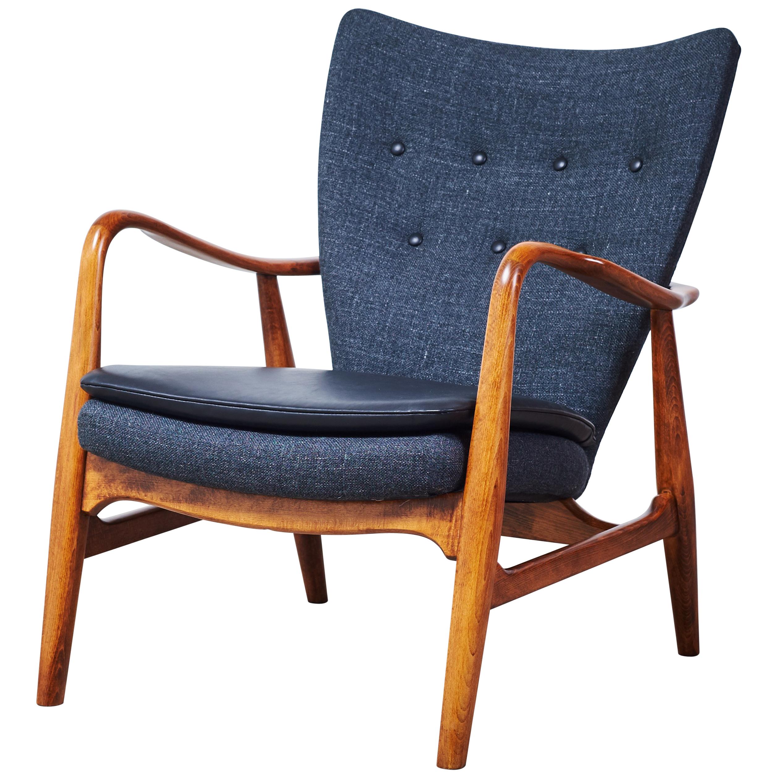 Easy Chair by Madsen & Schübel, 1950s For Sale