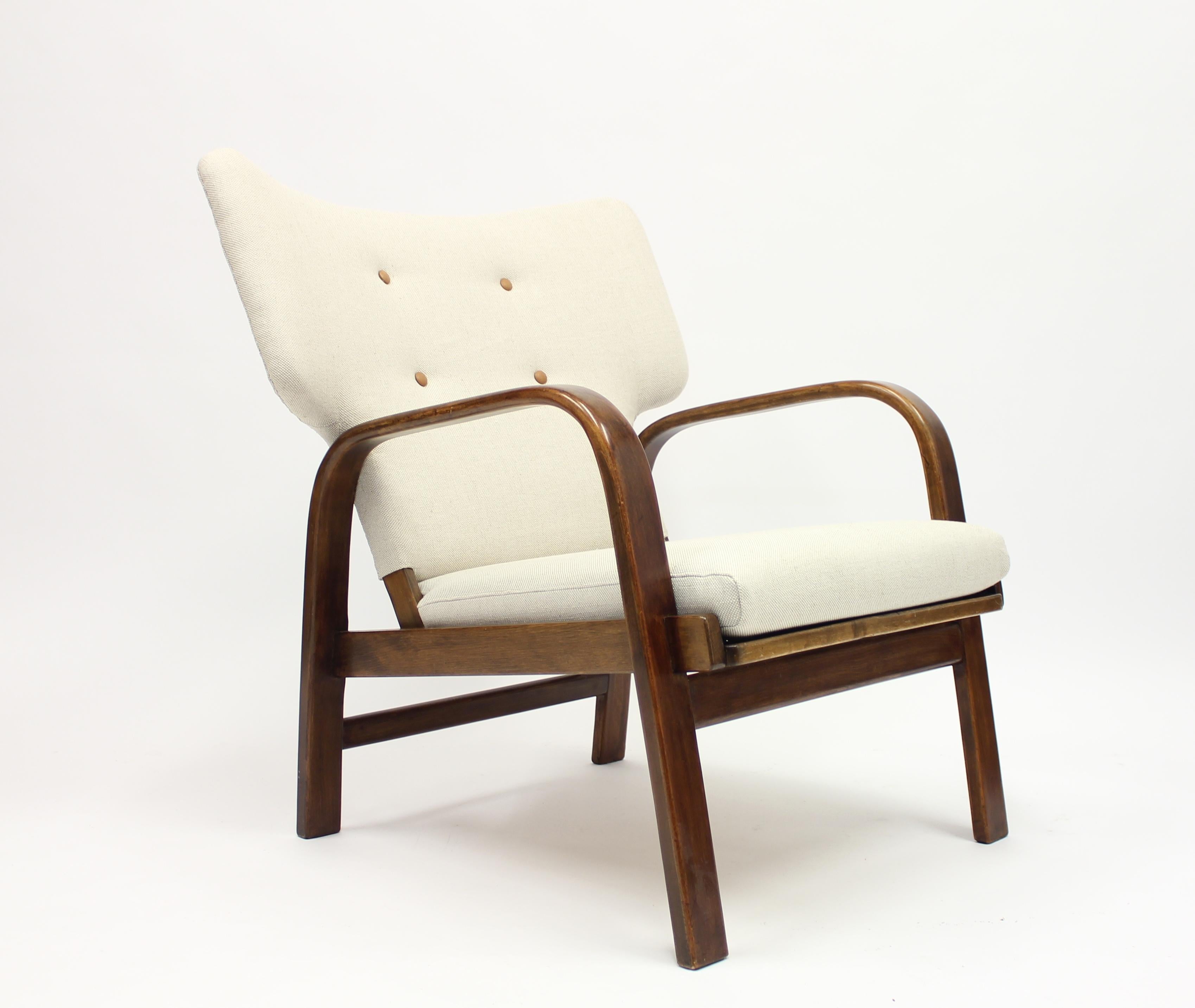Scandinavian Modern Easy Chair by Magnus Stephensen for Fritz Hansen, 1930s