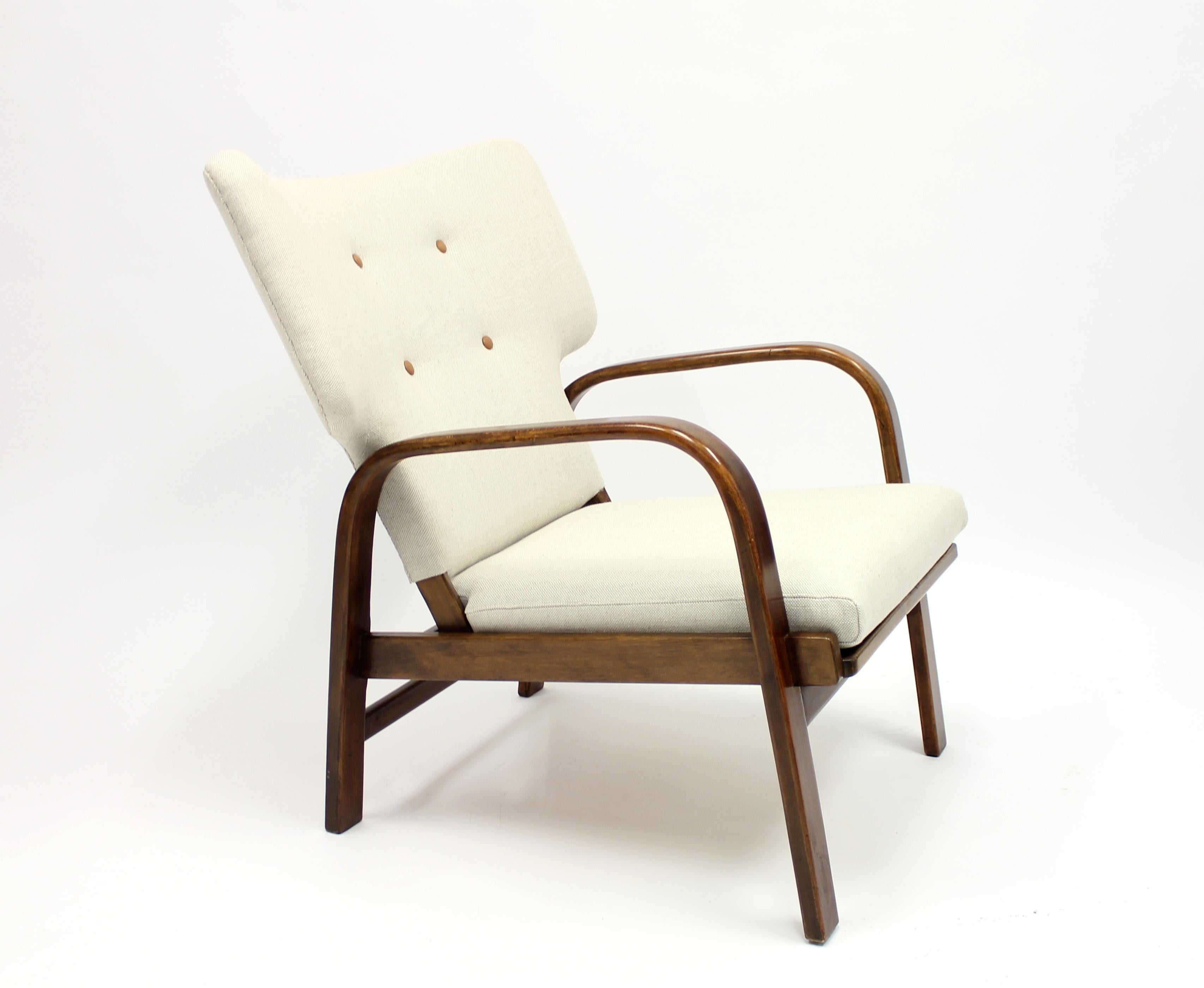 Danish Easy Chair by Magnus Stephensen for Fritz Hansen, 1930s