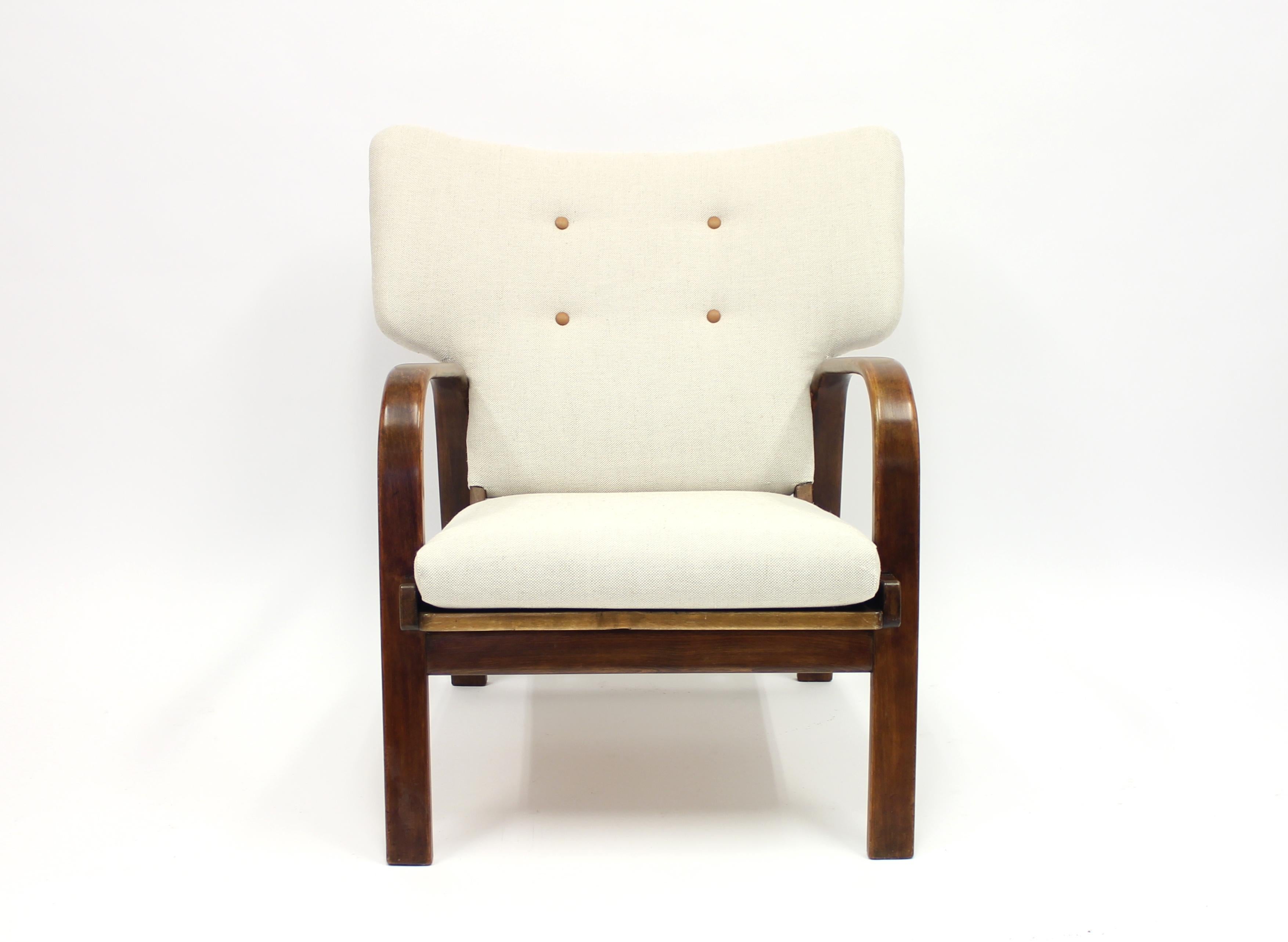 Easy Chair by Magnus Stephensen for Fritz Hansen, 1930s In Excellent Condition In Uppsala, SE